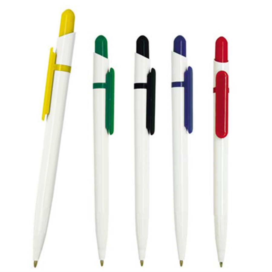 BOLÍGRAFO DE PLÁSTICO CON CLIP DE COLOR   F0303