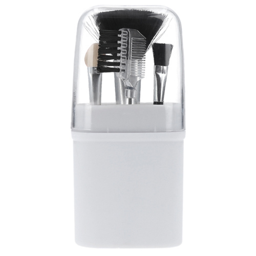 ESTUCHE DE BROCHAS PARA MAQUILLAJE. CONTIENE : 2 BOCHAS , 1 APLICADOR Y 1 CEPILLO F0332