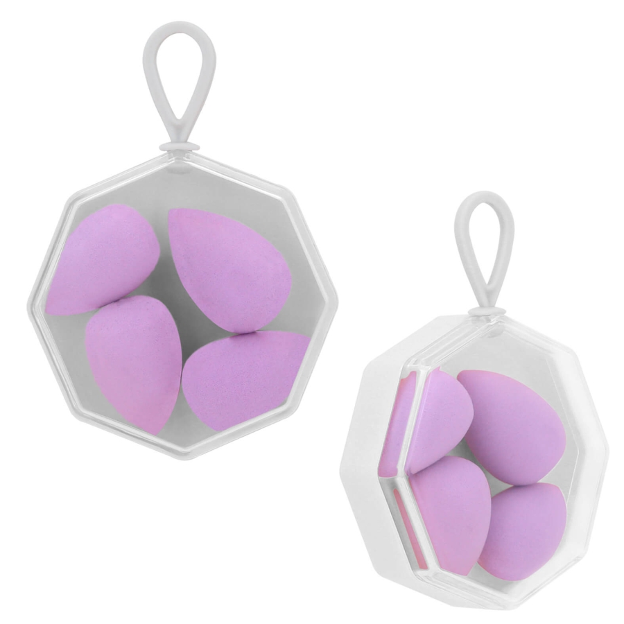 KIT DE 4 ESPONJAS CON ESTUCHE Y ASA F0396