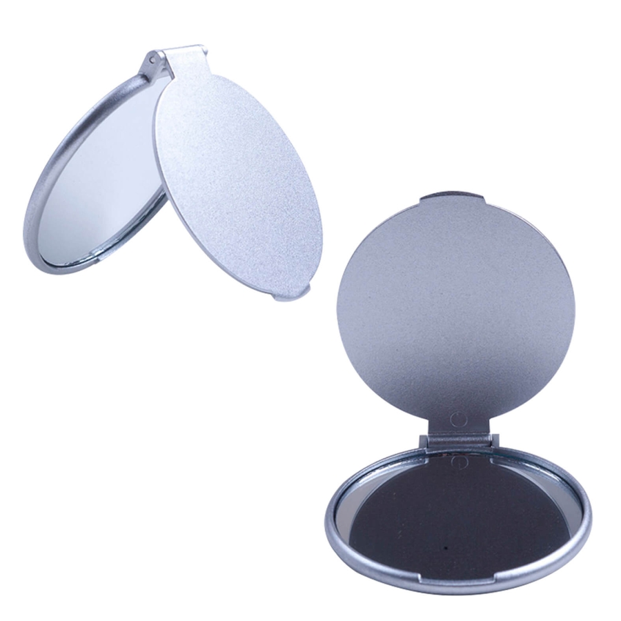 ESPEJO DE PLÁSTICO CON APARIENCIA METALICA F0408