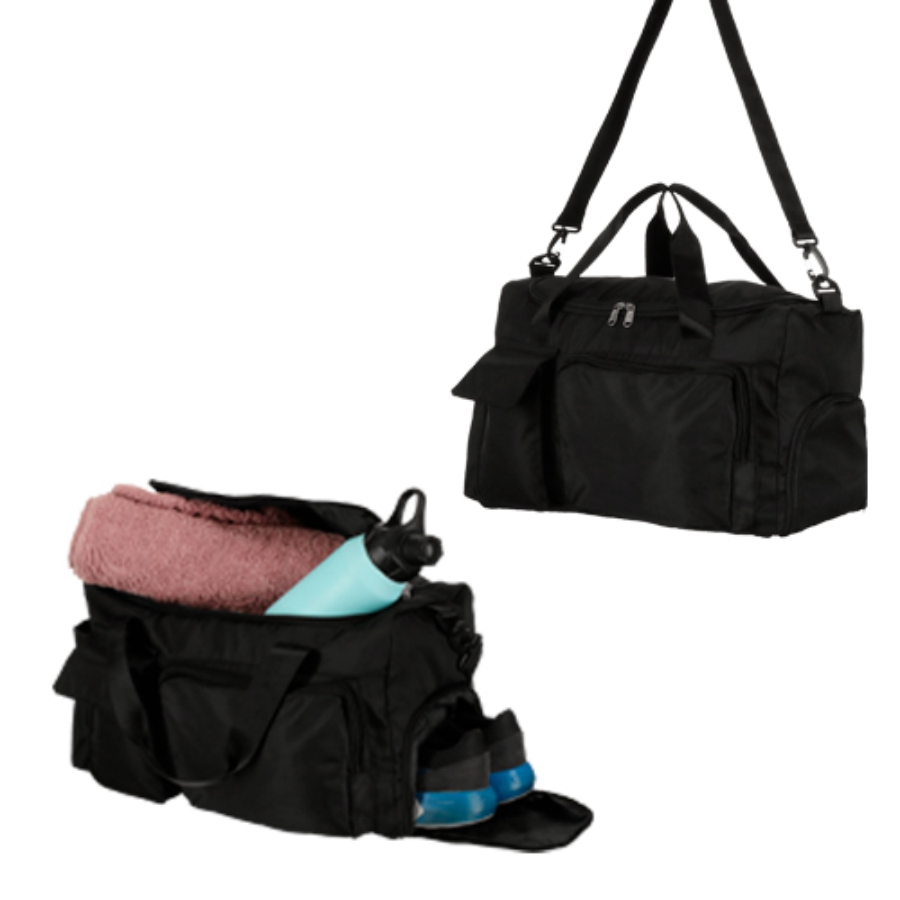MALETA DEPORTIVA CON ASAS Y CORREA AJUSTABLE  F0111 