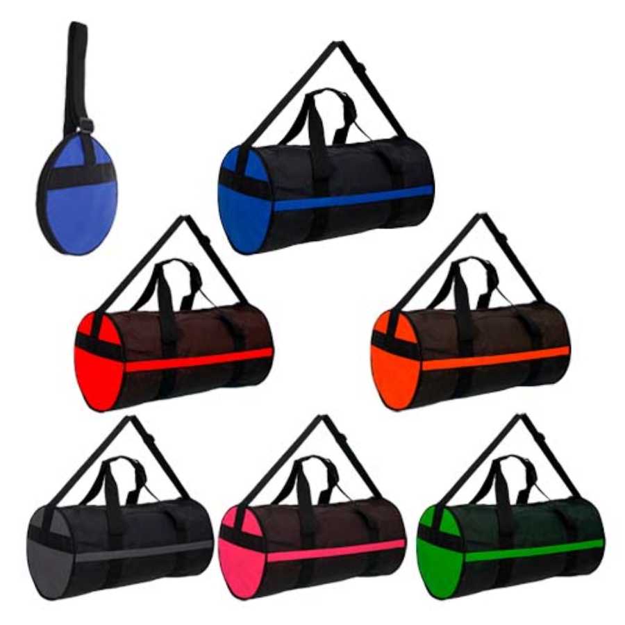 MALETA DEPORTIVA PLEGABLE, DOBLE CIERRE , DOBLE ASA Y CORREA AJUSTABLE. F0129