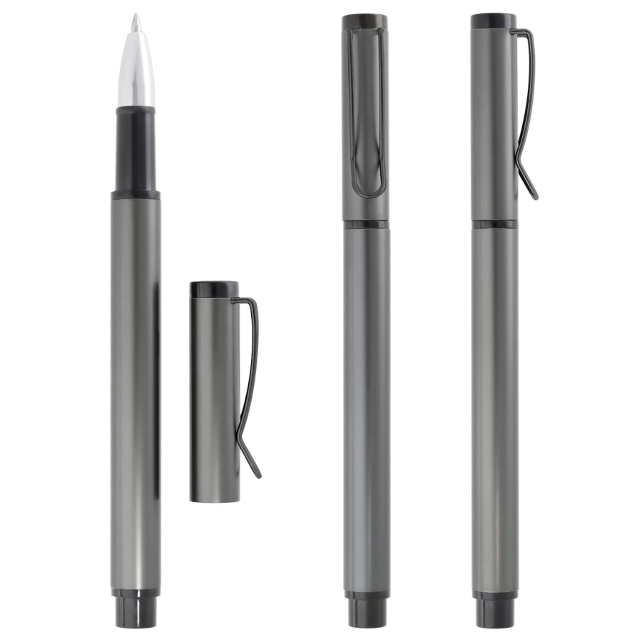 BOLÍGRAFO METÁLICO CON TAPA Y CLIP F009