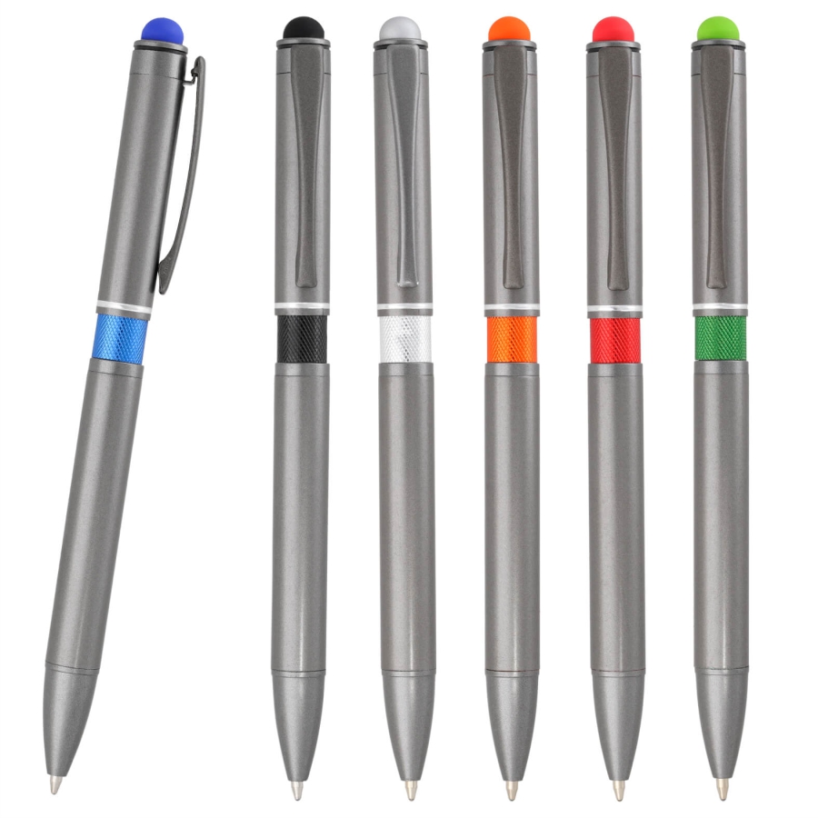 BOLÍGRAFO METÁLICO CIN DETALLE EN EL CENTRO  F015